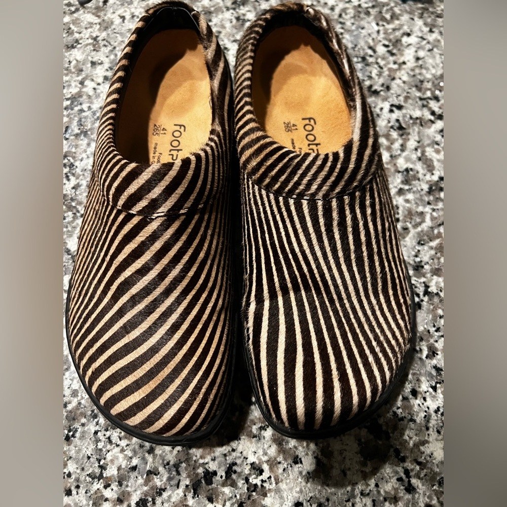 Discontinued Birkenstock Zebra Stripe Mules